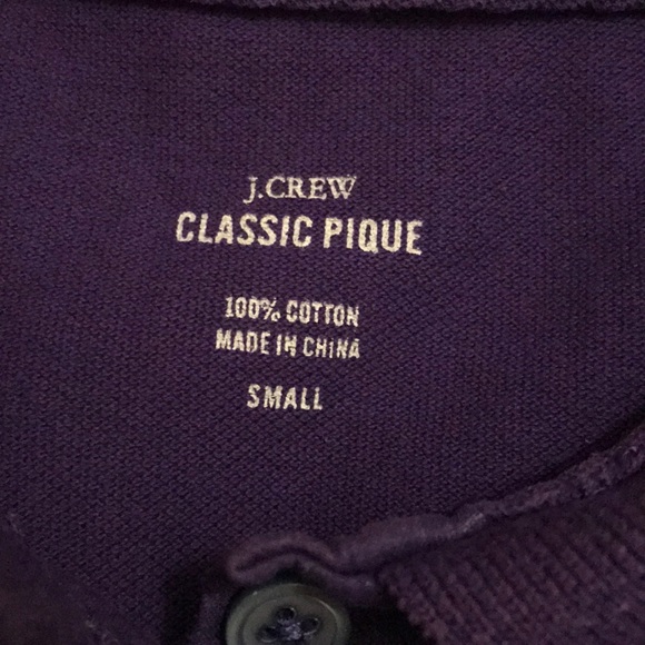 J Crew purple short sleeve pique polo - Picture 3 of 4